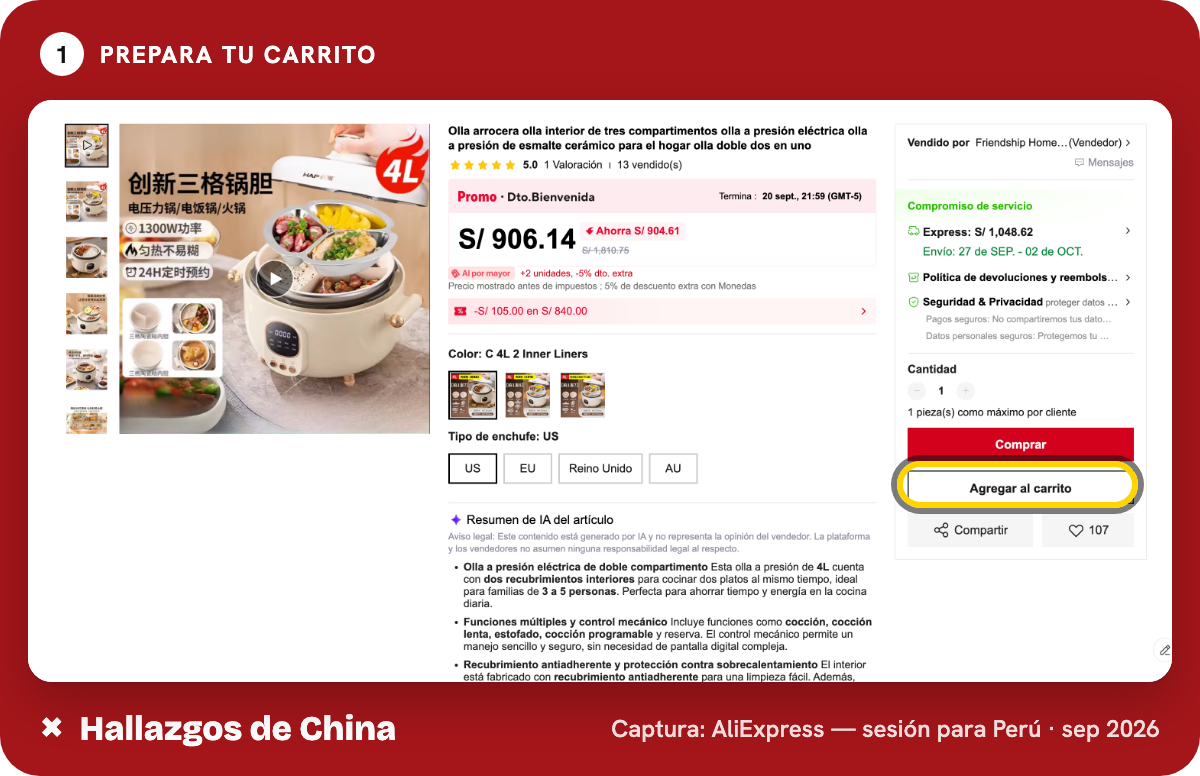 Arma tu lista y llena el carrito con anticipación