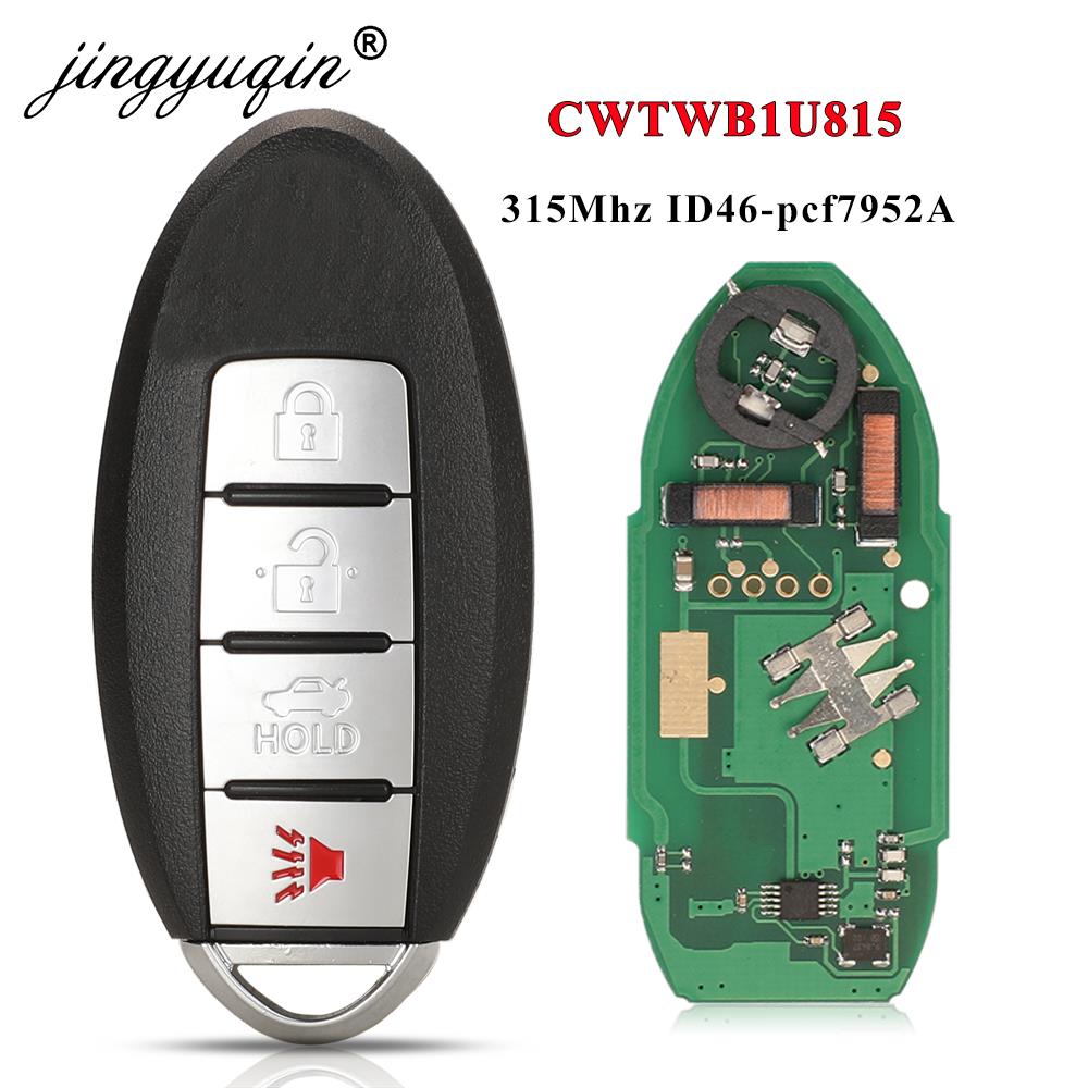Llave de presencia jingyuqin para Nissan de 4 botones y 315 MHz