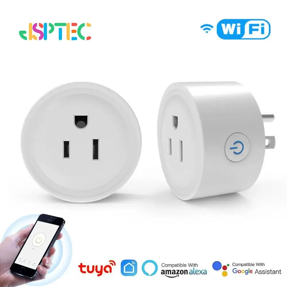 Enchufe inteligente Wi-Fi de 10A compatible con Alexa y Google Home