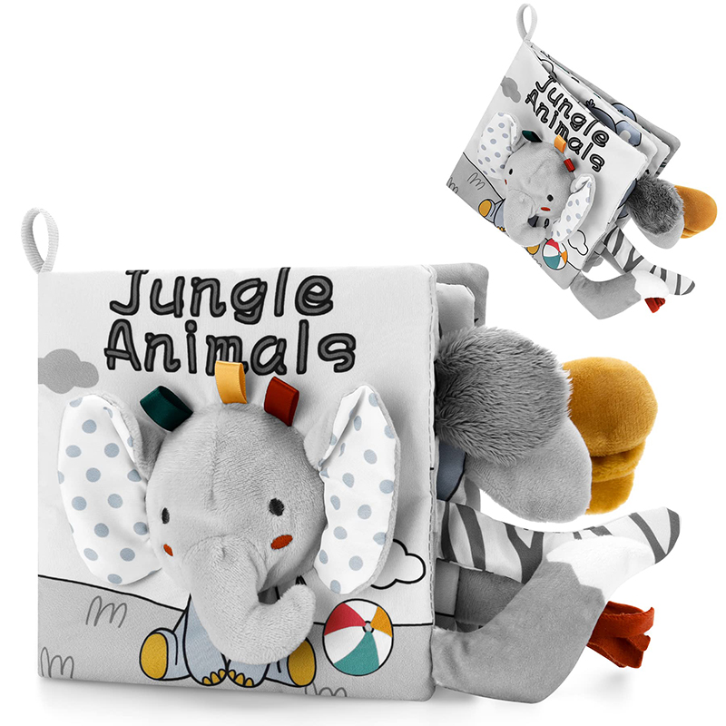 Libro sensorial de tela para bebé QWZ