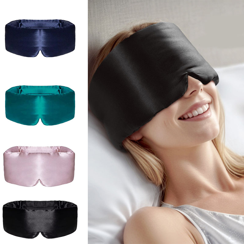 Antifaz para dormir de seda acolchado