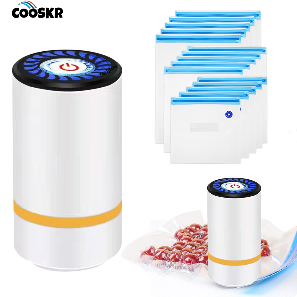 Bomba de vacío eléctrica portátil cooskr para alimentos y bolsas